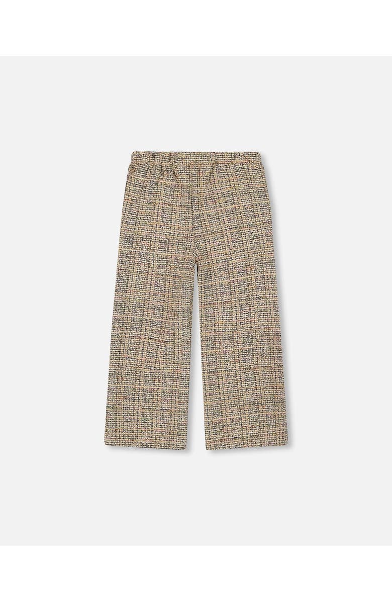 Deux par Deux Tweed Flare Pants, Alternate, color, Beige And Black