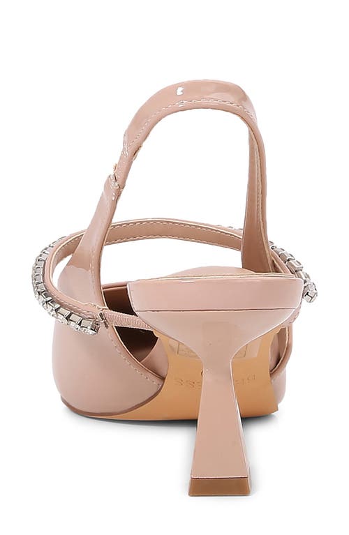 BERNESS BERNESS CAMILLE RHINESTONE POINTED TOE SLINGBACK PUMP