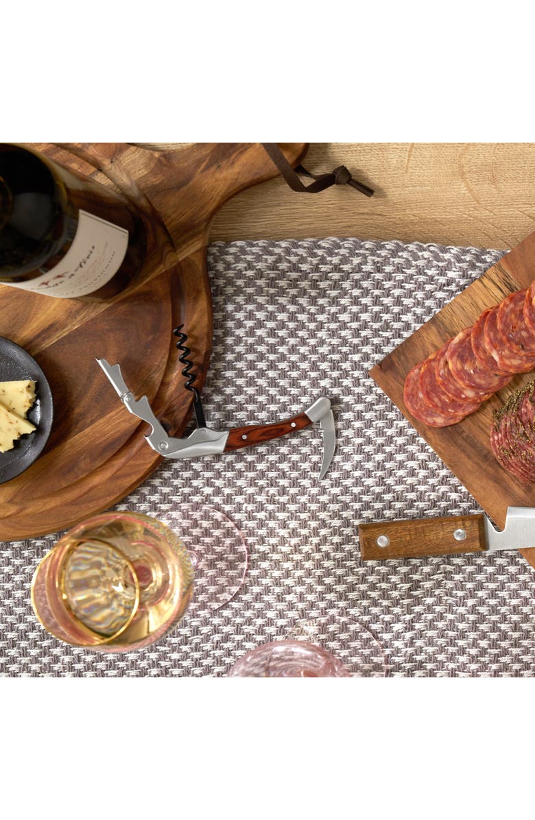 TWINE Wooden Handled Double-Hinged Corkscrew, Alternate, color,