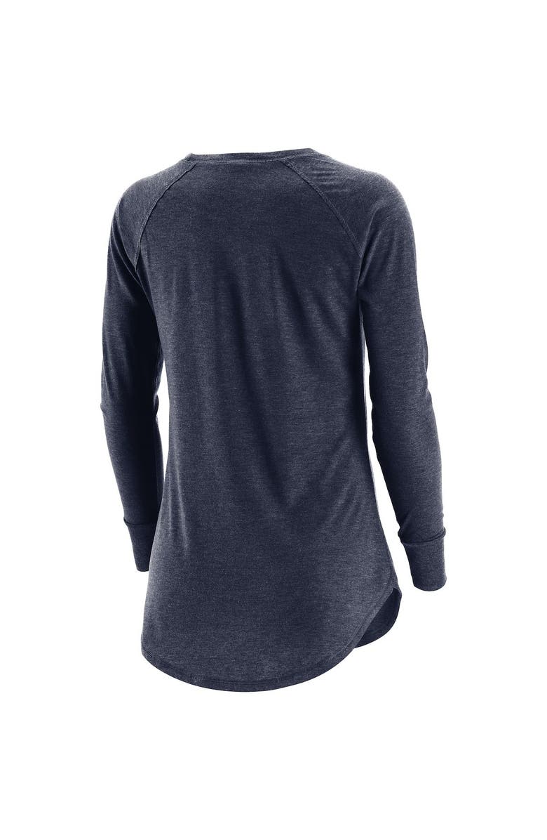 ADPRO Sports Women's Navy New York Riptide Primary Logo Tri-Blend Long Sleeve T-Shirt, Alternate, color,