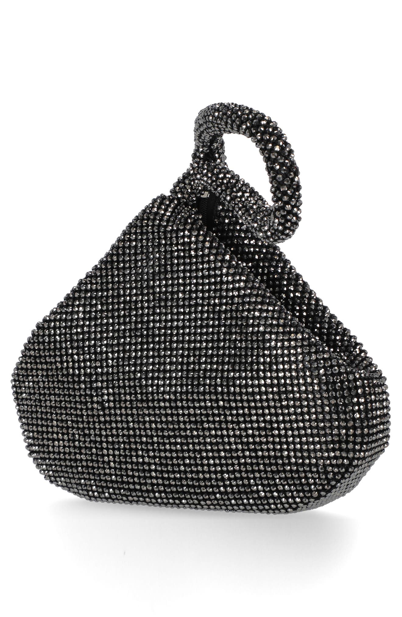 Jessica McClintock Staci Embellished Coin Purse, Alternate, color, Gunmetal