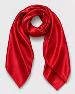 SILKSILKY Pure Silk Classic Elegant Square Scarf