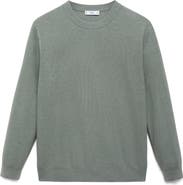 MANGO Crewneck Piqué Sweater