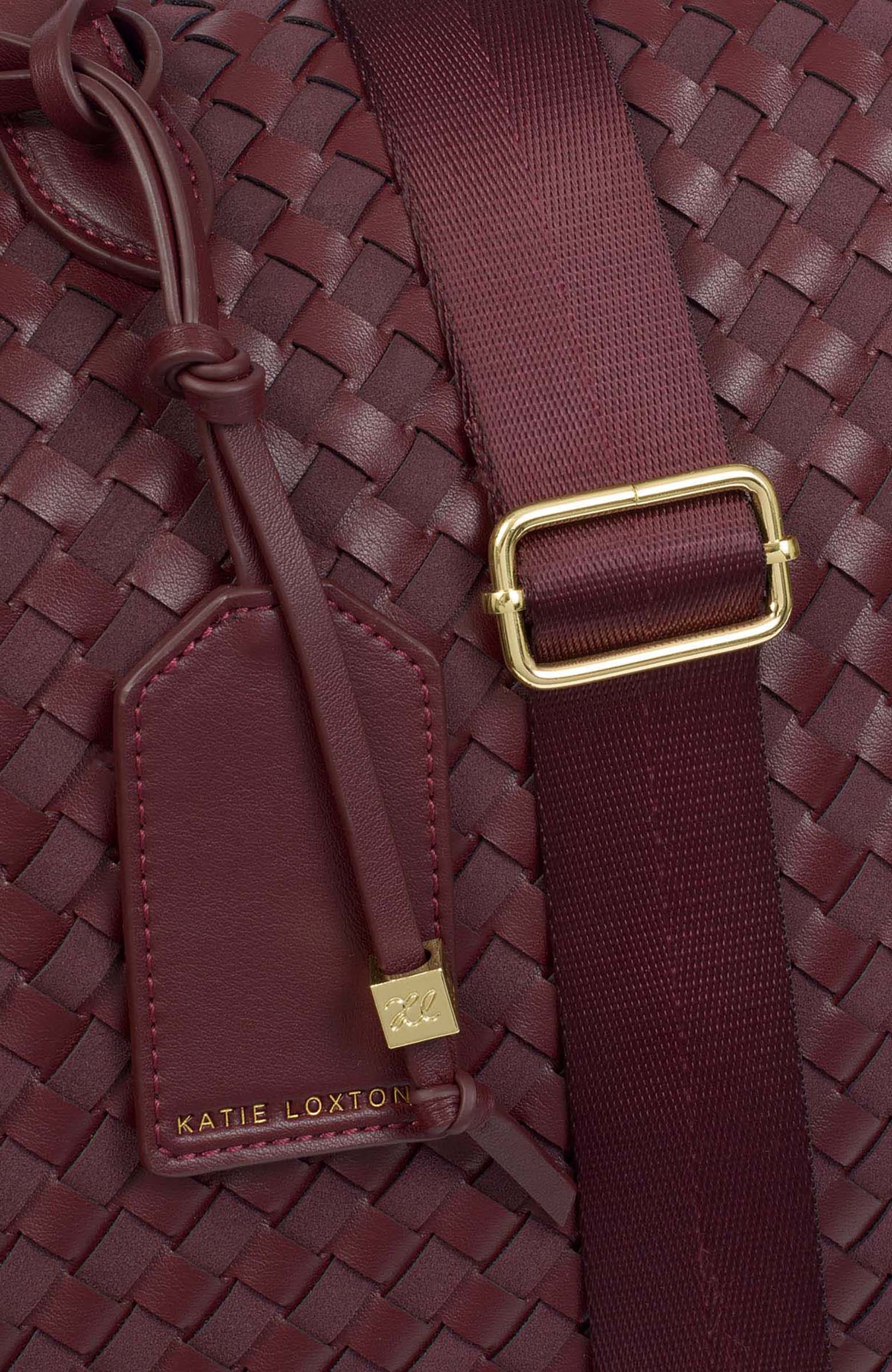 Milan Hand Woven Cabin Bag, Alternate, color, Cherry Mixed