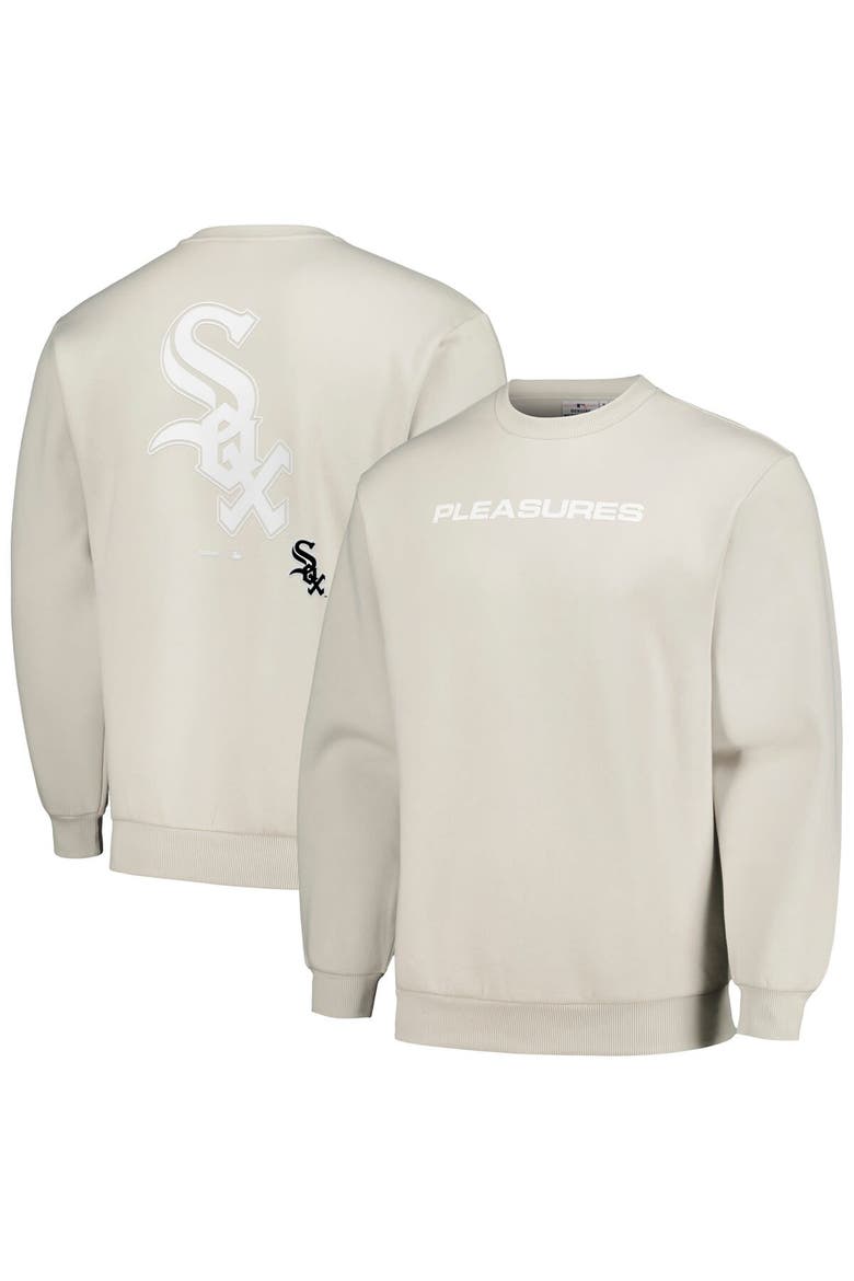Men's PLEASURES Gray Chicago White Sox Ballpark Pullover Sweatshirt, Main, color, Gray