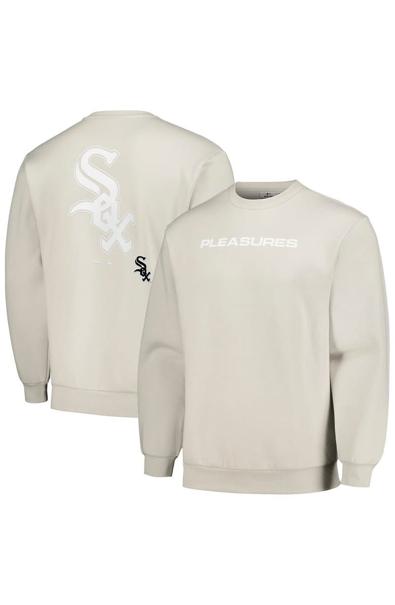 PLEASURES Men's PLEASURES Gray Chicago White Sox Ballpark Pullover Sweatshirt, Main, color, Gray