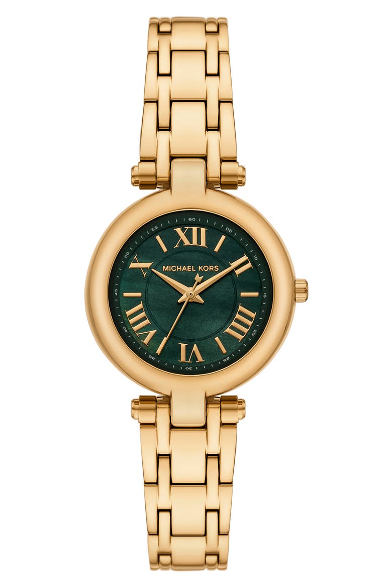 Laney Three-Hand Quartz Bracelet Watch, 30mm, Main, color, GOLD