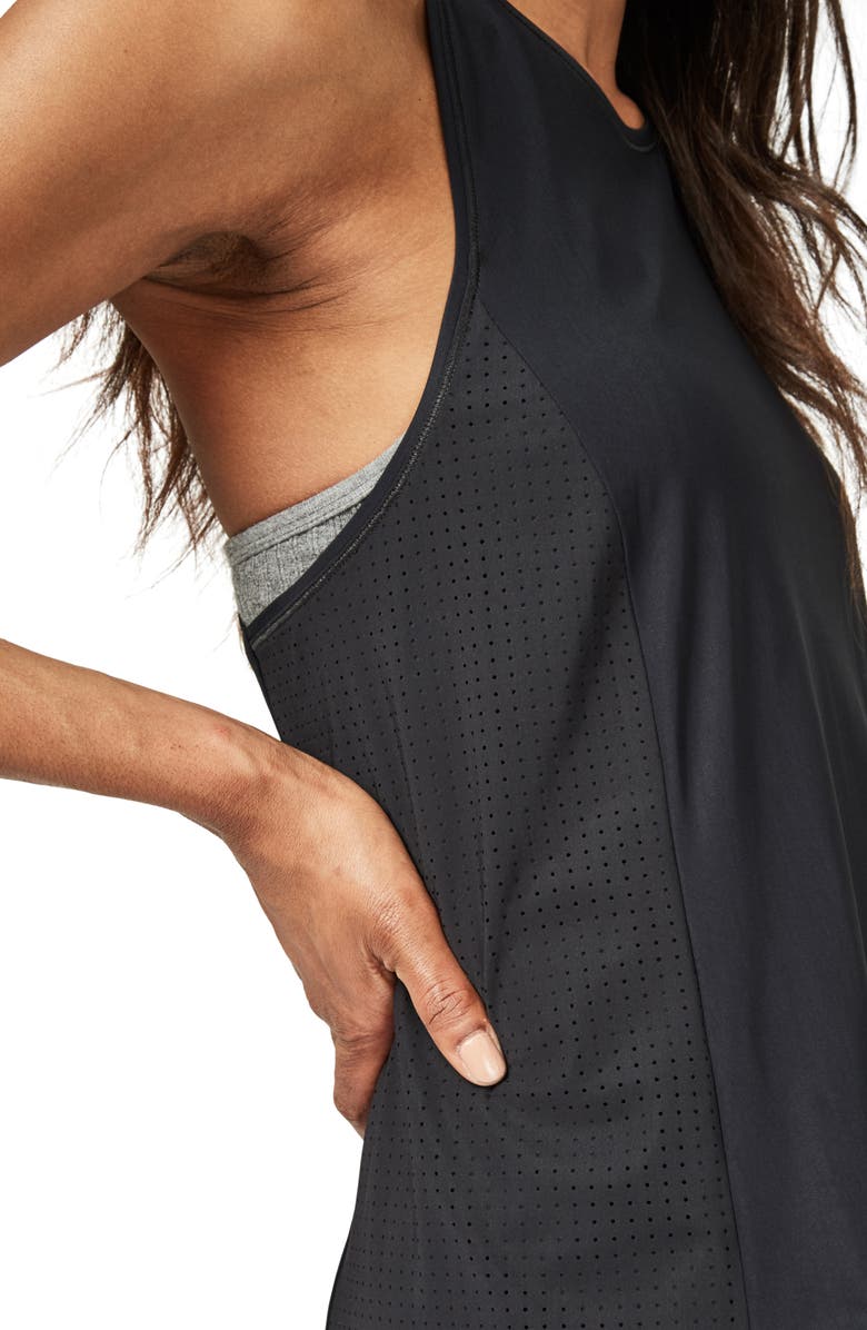 Sweaty Betty Ace Racerback Midi Dress, Alternate, color, Black