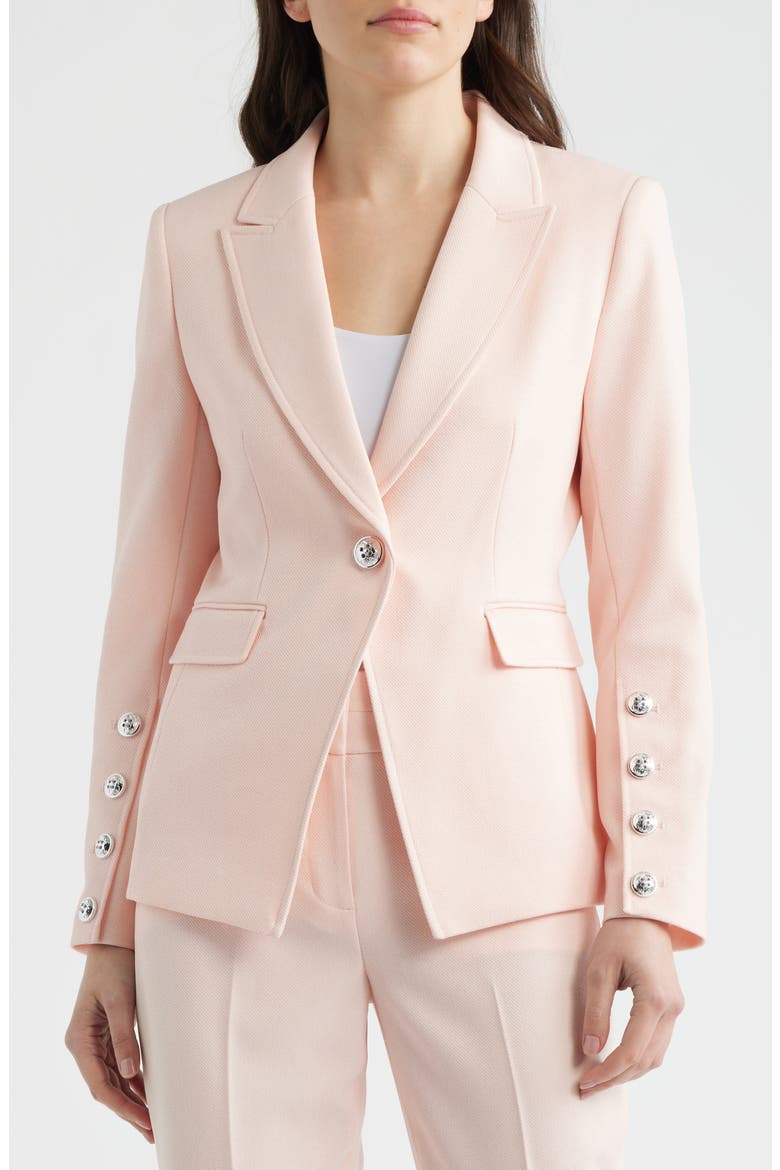 One-Button Blazer, Alternate, color, SLIPPER PINK