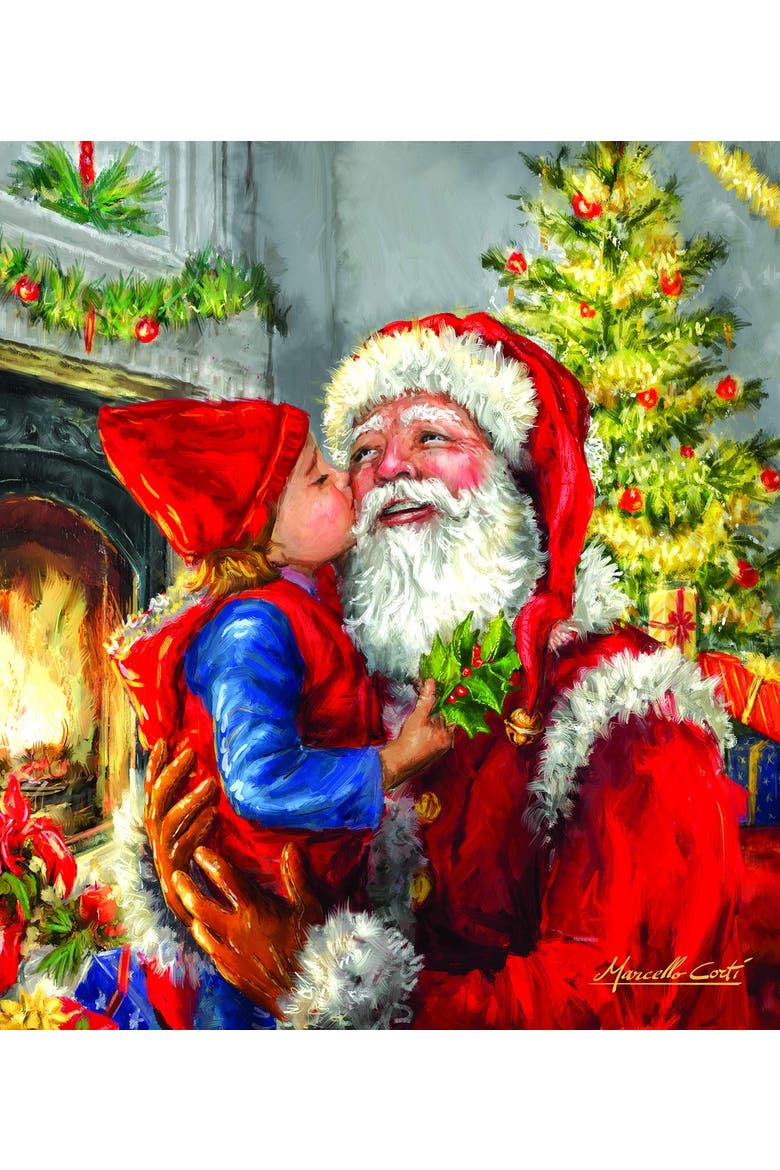 Kissing Santa 500 piece Jigsaw Puzzle for Adults, Alternate, color, Multicolor