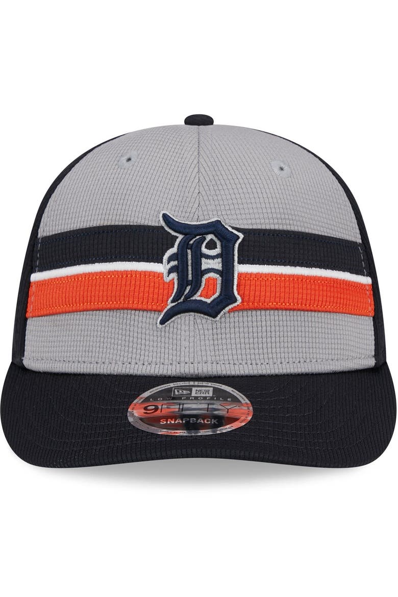Men's New Era  Gray Detroit Tigers 2024 Batting Practice Low Profile 9FIFTY Snapback Hat, Alternate, color, Gray