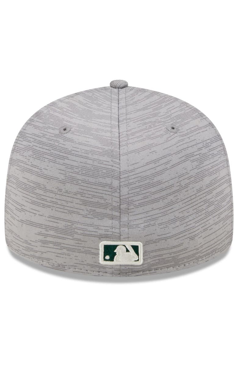 New Era Men's New Era Gray Oakland Athletics 2024 Clubhouse Low Profile 59FIFTY Fitted Hat, Alternate, color, Heather Gray