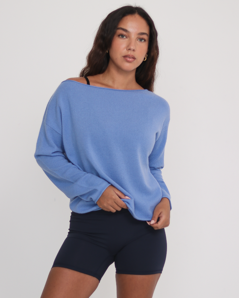 Romy Off Shoulder Cashmere Sweater