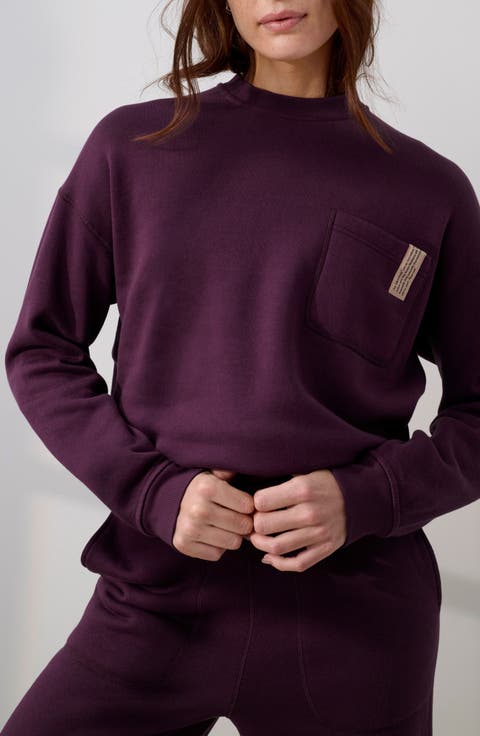 Silksweats Cotton & Silk Blend Pajama Sweatshirt