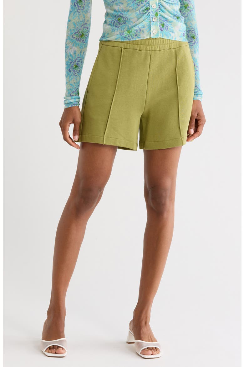 French Terry Shorts, Main, color, MANZANILLA