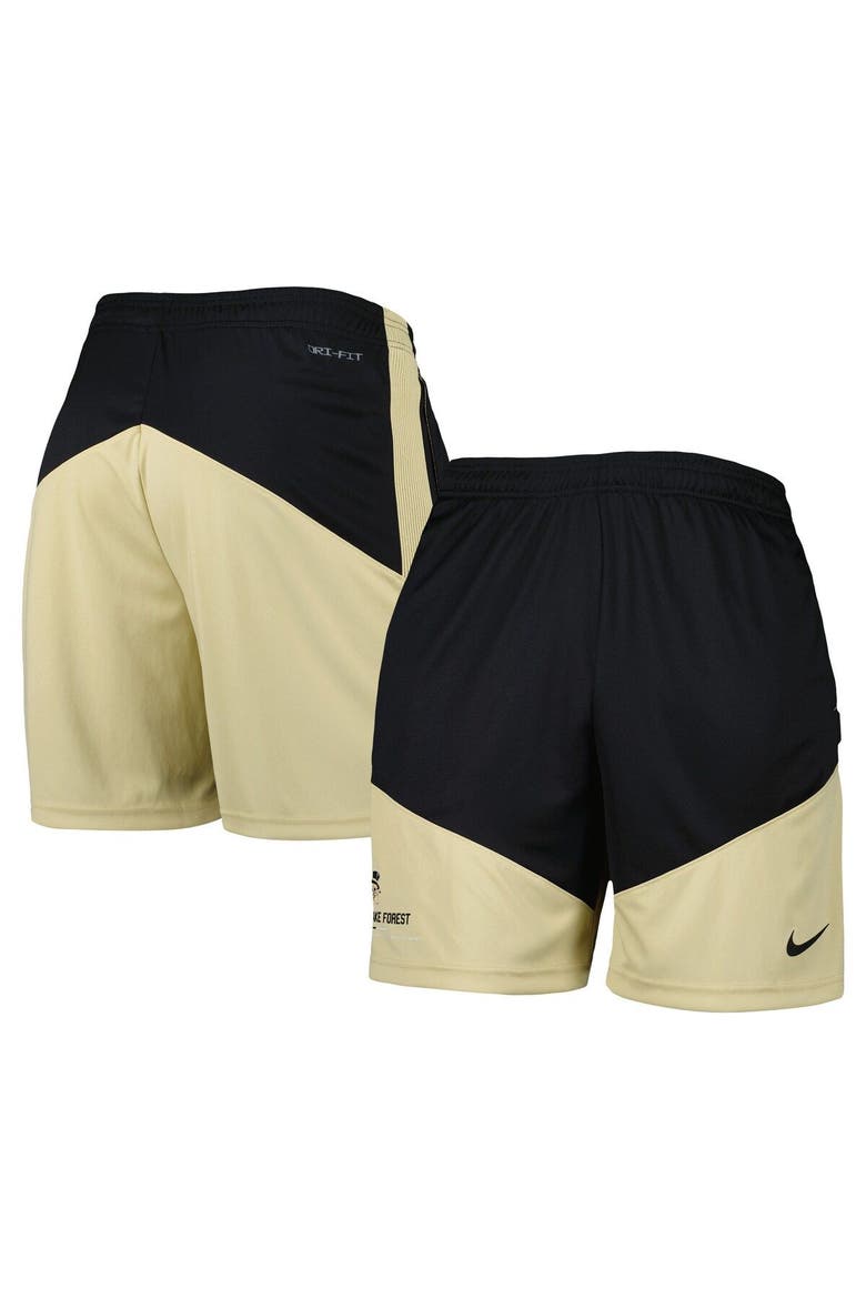 Men's Nike Black/Gold Wake Forest Demon Deacons Performance Player Shorts, Main, color, Black