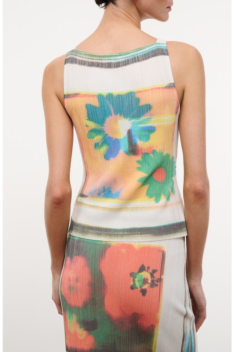 Bryn Floral Print Ribbed Tank, Alternate, color, SUPERBLOOM