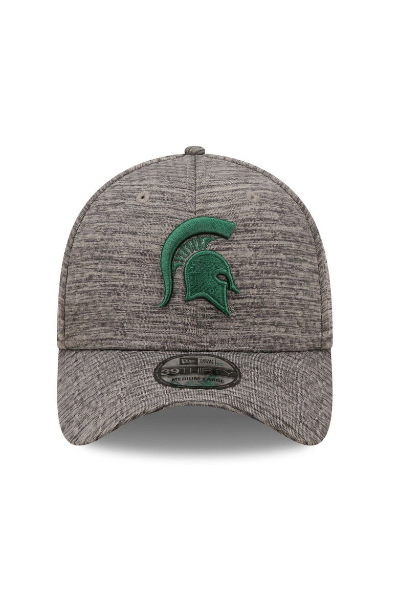 Men's New Era Heather Gray Michigan State Spartans Essential 39THIRTY Flex Hat, Alternate, color, Heather Gray