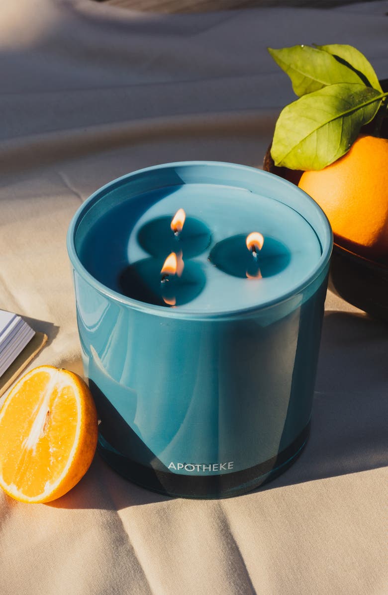 APOTHEKE Orange Blossom Neroli 3-Wick Candle, Alternate, color, Blue