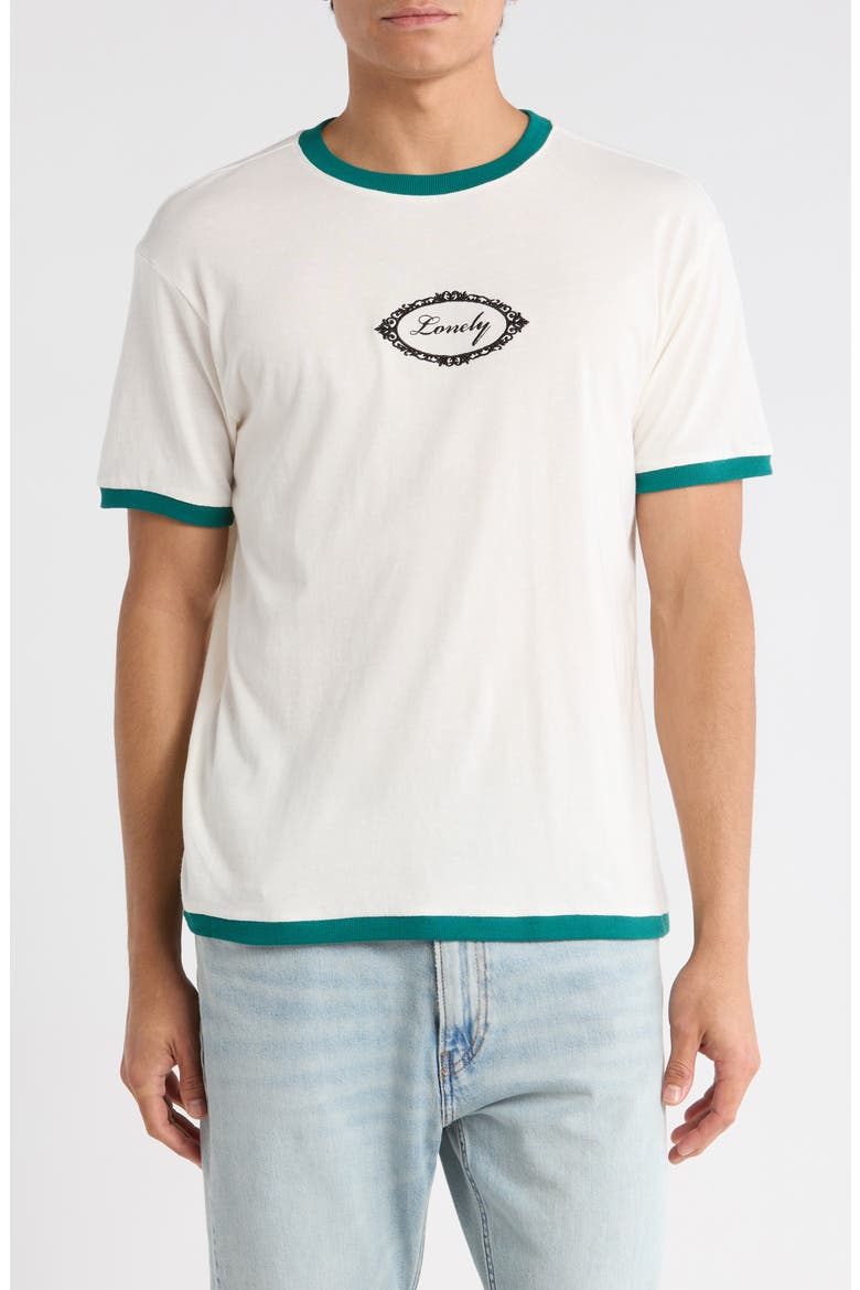 Lonely Ringer T-Shirt, Main, color, CREAM