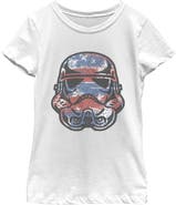 Star Wars Girl's Star Wars Patriotic Stormtrooper Graphic T-Shirt