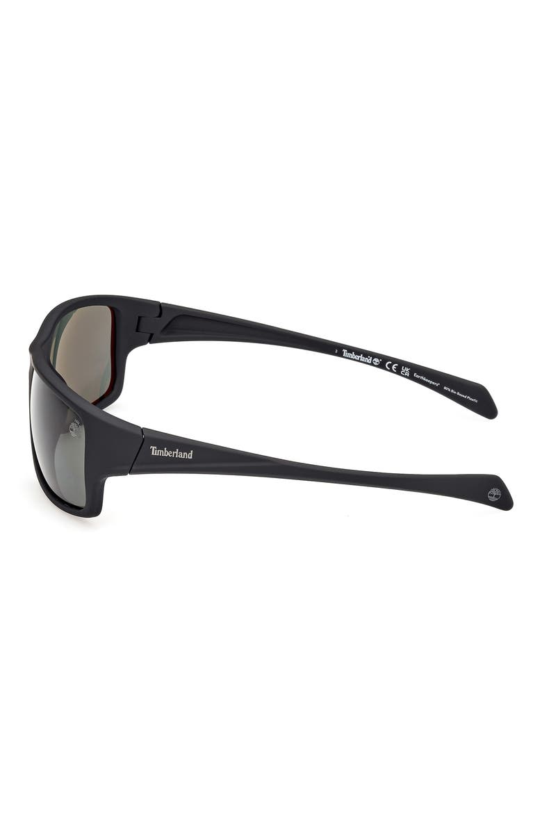 61mm Sunglasses, Alternate, color, MATTE BLACK / GREEN POLARIZED