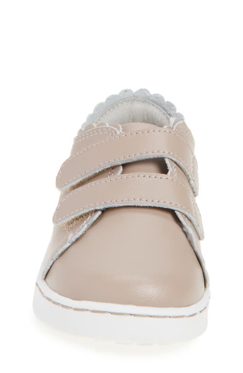 L'amour Caroline Scallop Sneaker In Brown