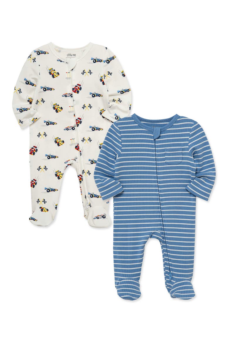 Grand Prix 2-Pack Footies, Alternate, color, BLUE MULTI
