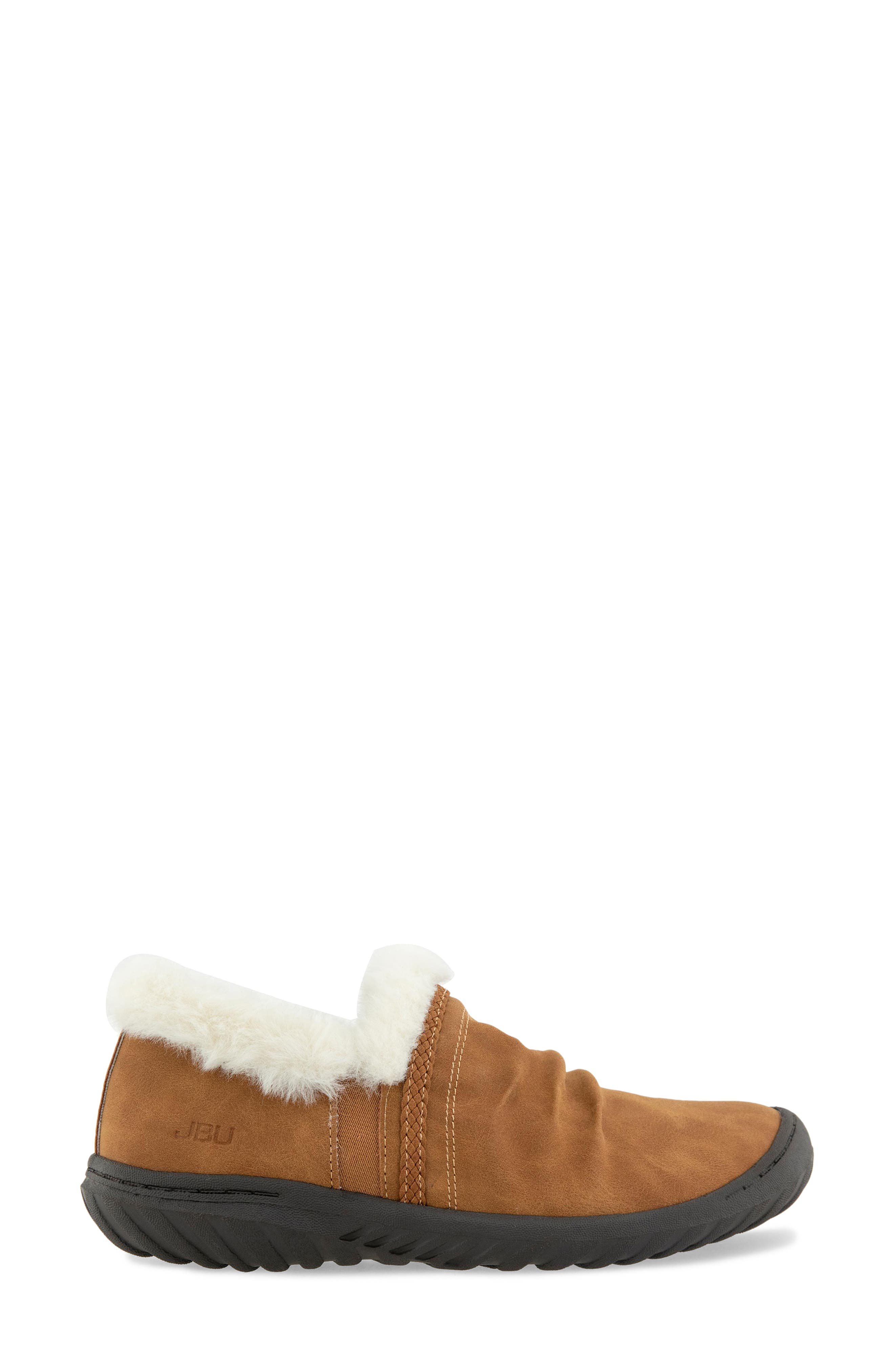 Reese Water Resistant Faux Leather Flat, Alternate, color, TAN