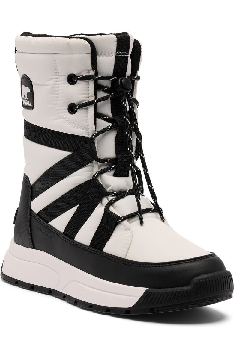 SOREL Whitney III Waterproof Tall Boot, Main, color, Sea Salt/ Black