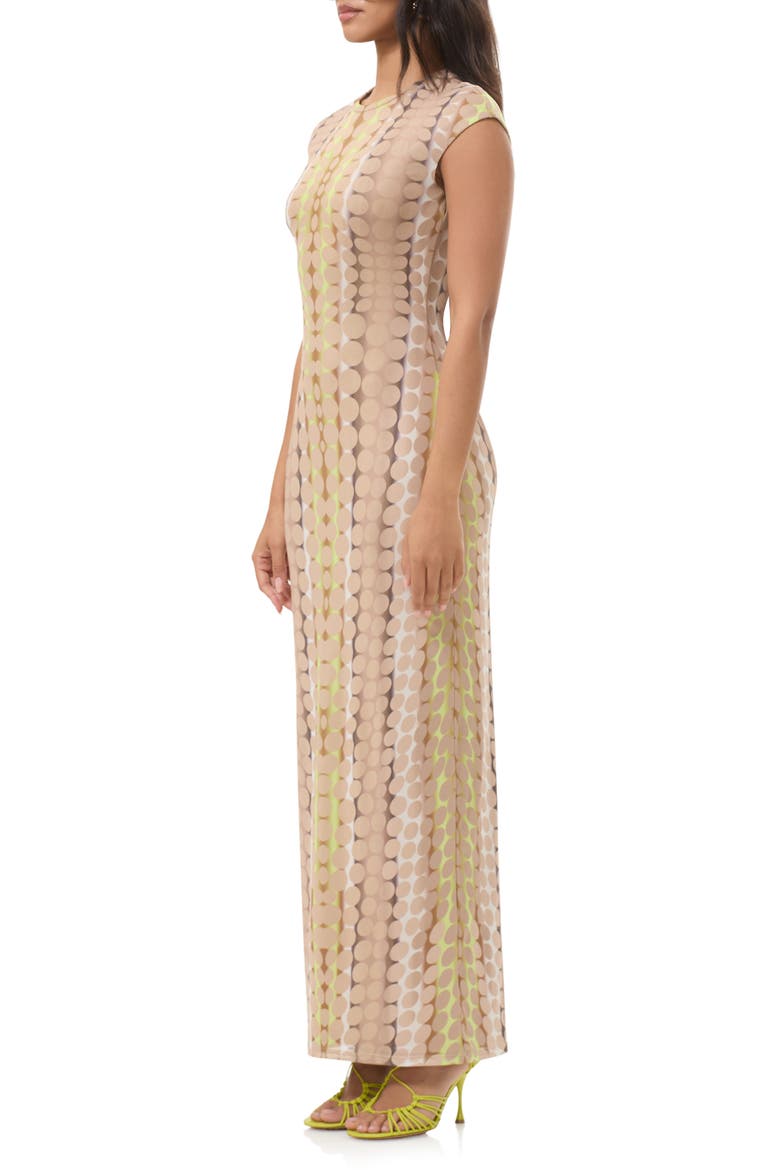 Cody Body-Con Maxi Dress, Alternate, color, TONAL DOT