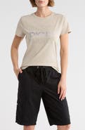 DKNY Rhinestone Glitter Logo T-Shirt