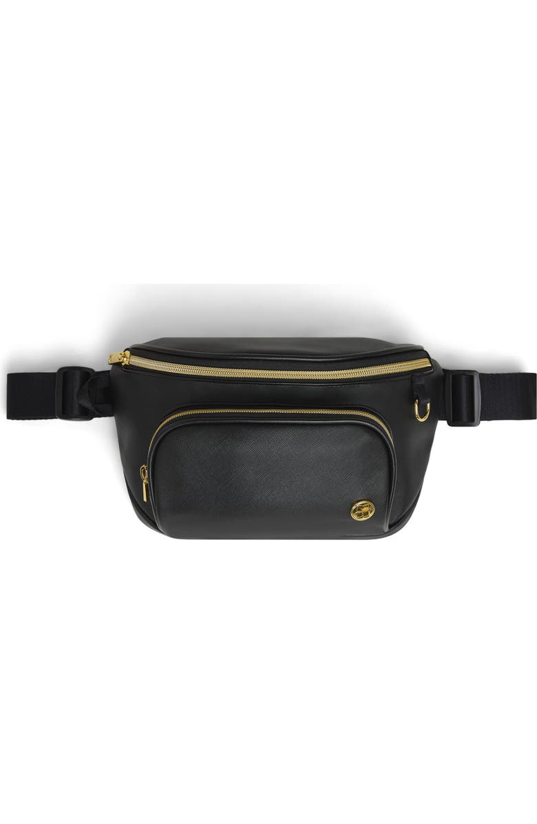 Huggies Signature Diaper Crossbody Bag, Main, color, Black