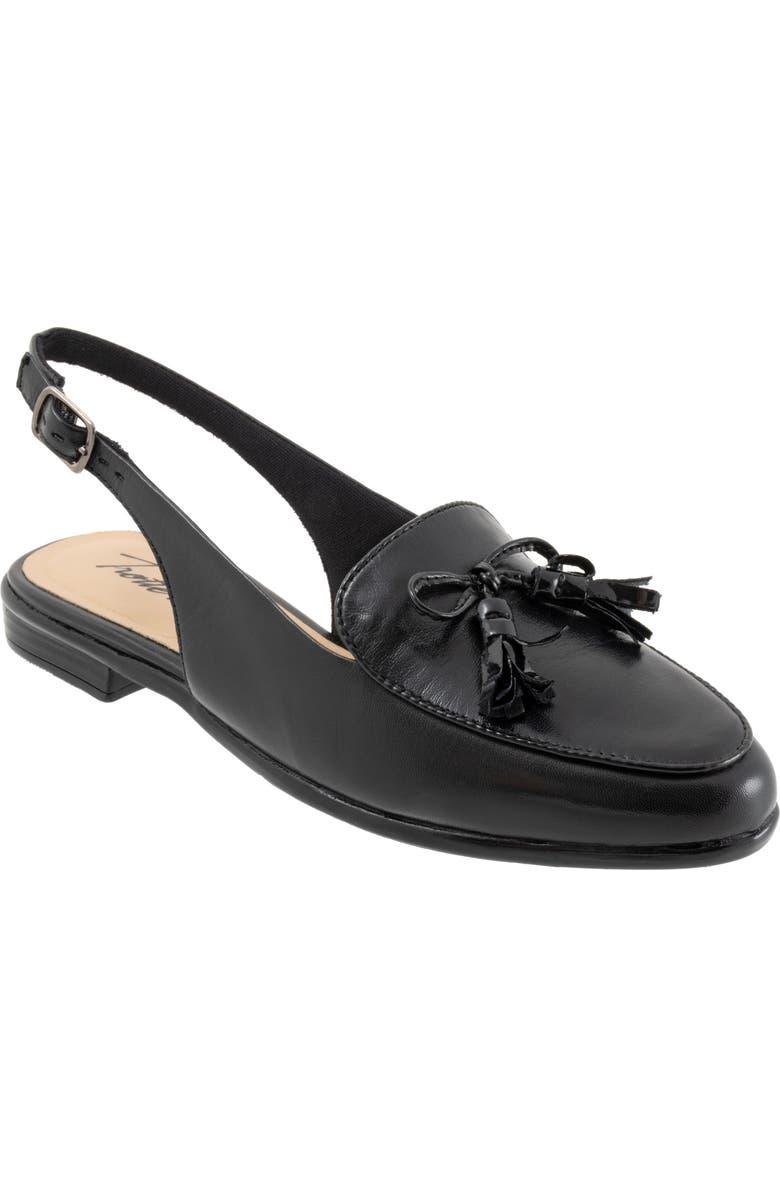 Trotters Lillie Slingback Loafer, Main, color, Black