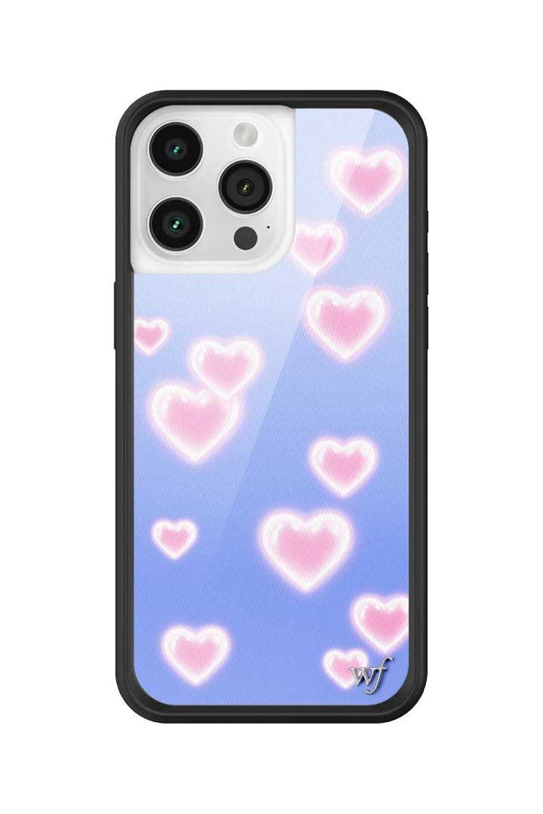 Dreamy Hearts iPhone Case, Alternate, color, Blue