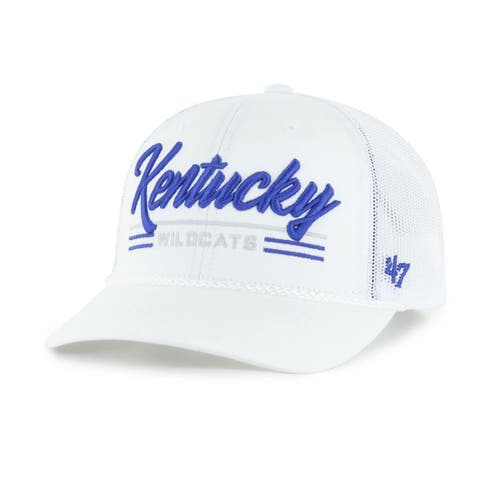 Men's '47 White Kentucky Wildcats Garner Rope Trucker Adjustable Hat