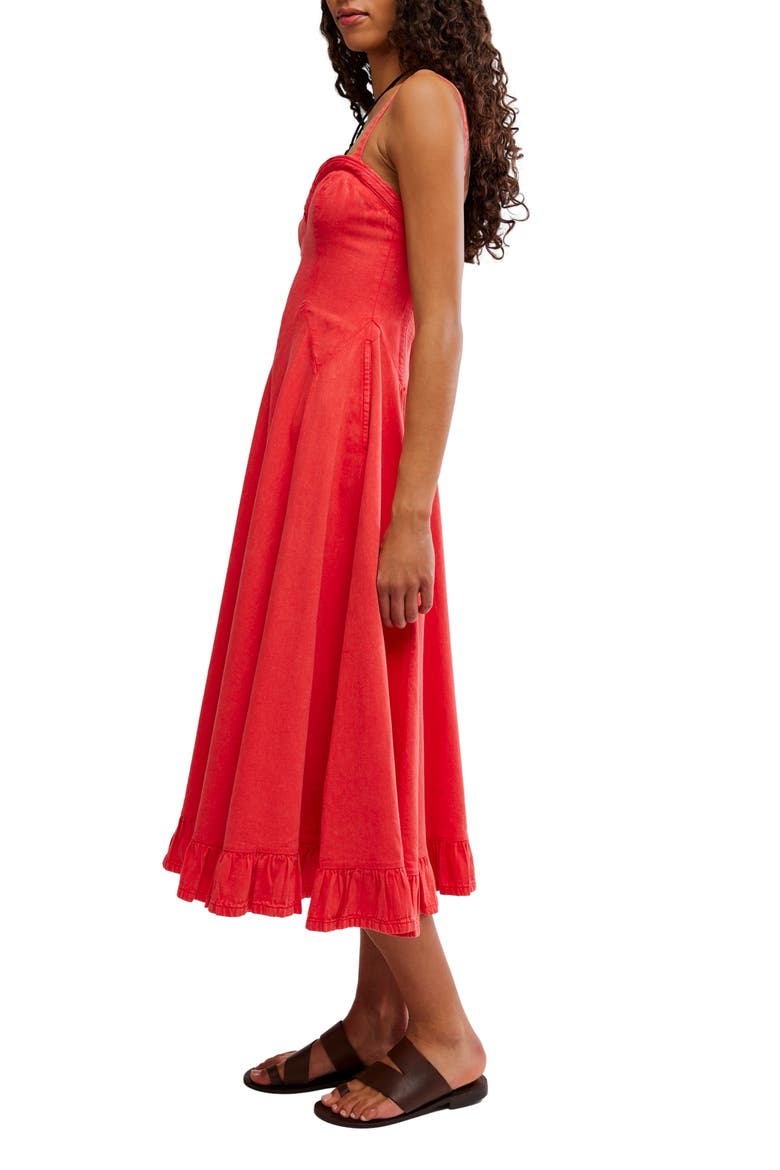 Another Season Midi Dress, Alternate, color, SOUR SWEET