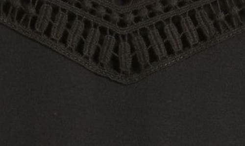 Loveappella Guipure Lace Accent Scoop Neck Tank