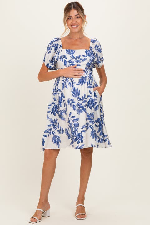 Floral Puff Sleeve Dress