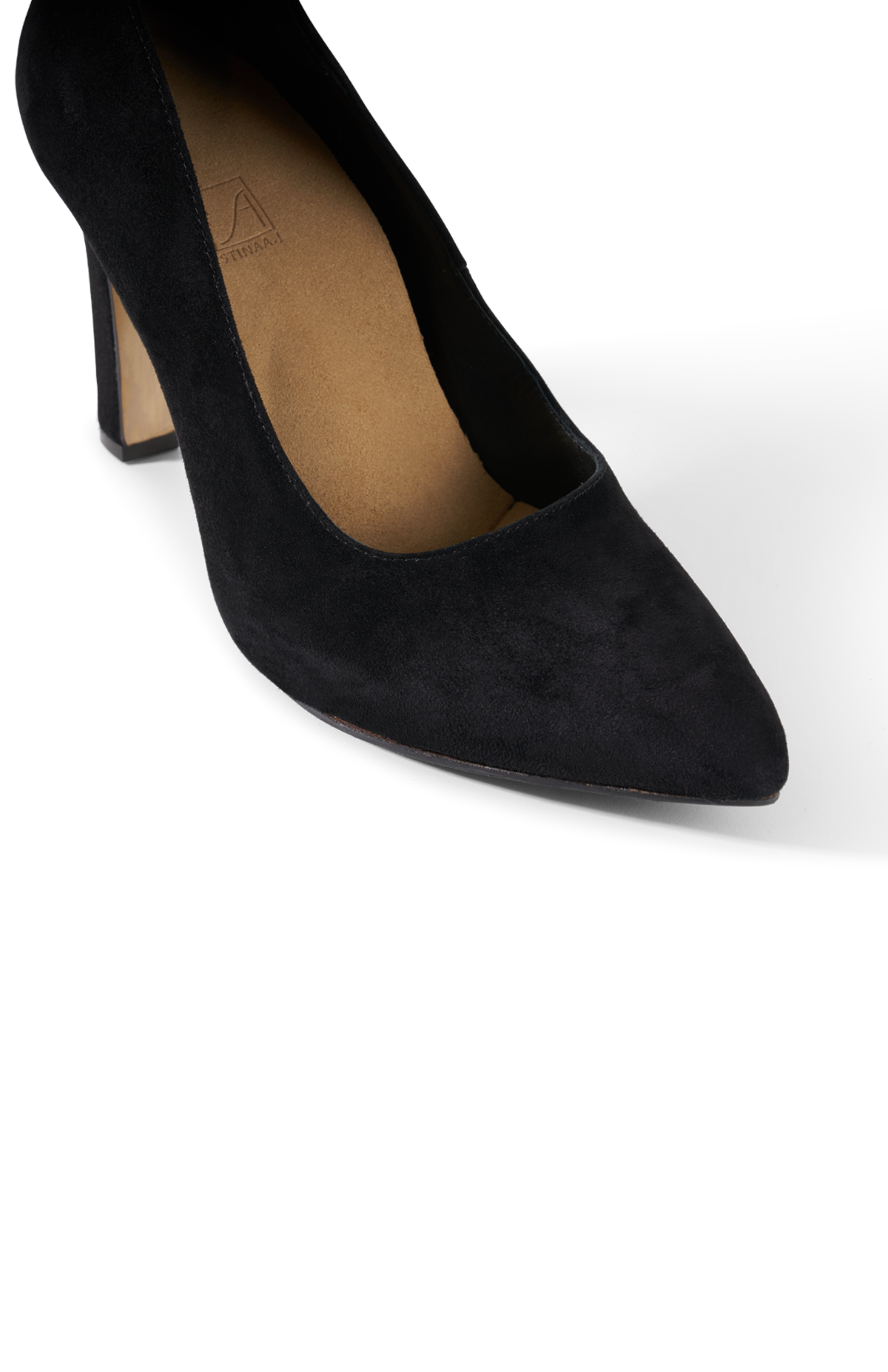 Stinaa.J Jackie Orthopedic Suede Pumps, Alternate, color, Black Suede