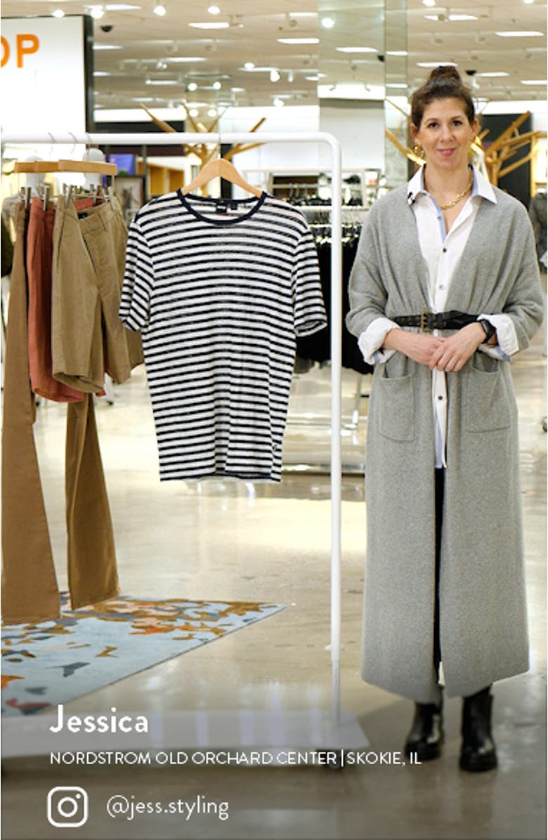 Tiburt Stripe Linen T-Shirt, sales video thumbnail