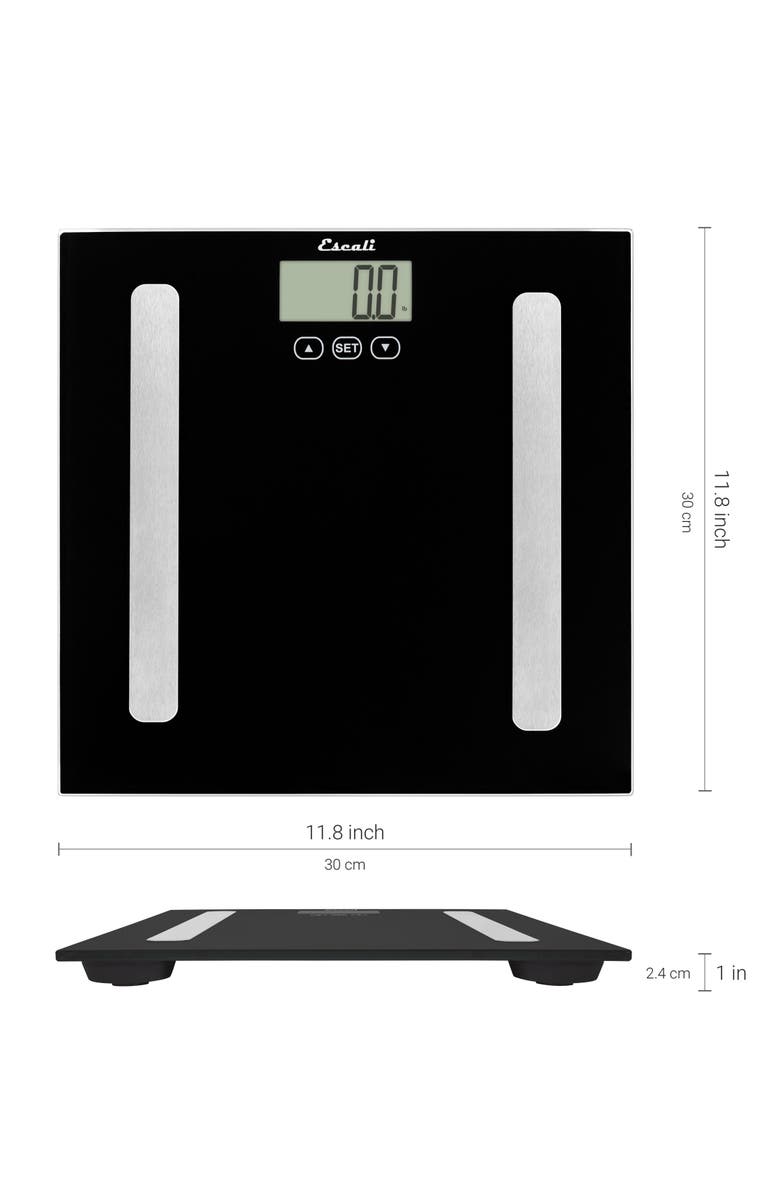 ESCALI Complete Health Body Composition Scale, Alternate, color, Black