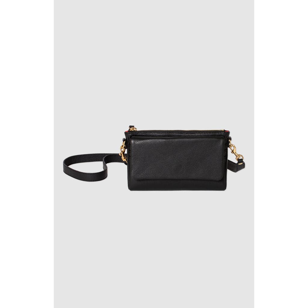Tah Work Travel Wallet Crossbody In Black