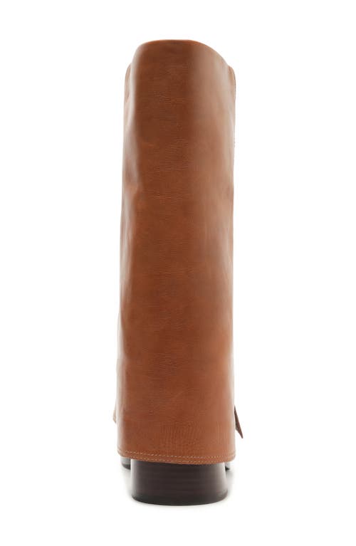 Arezzo Harper Foldover Shaft Boot In Brown