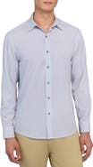 W.R.K Slim Fit Geometric Print Performance Button-Up Shirt