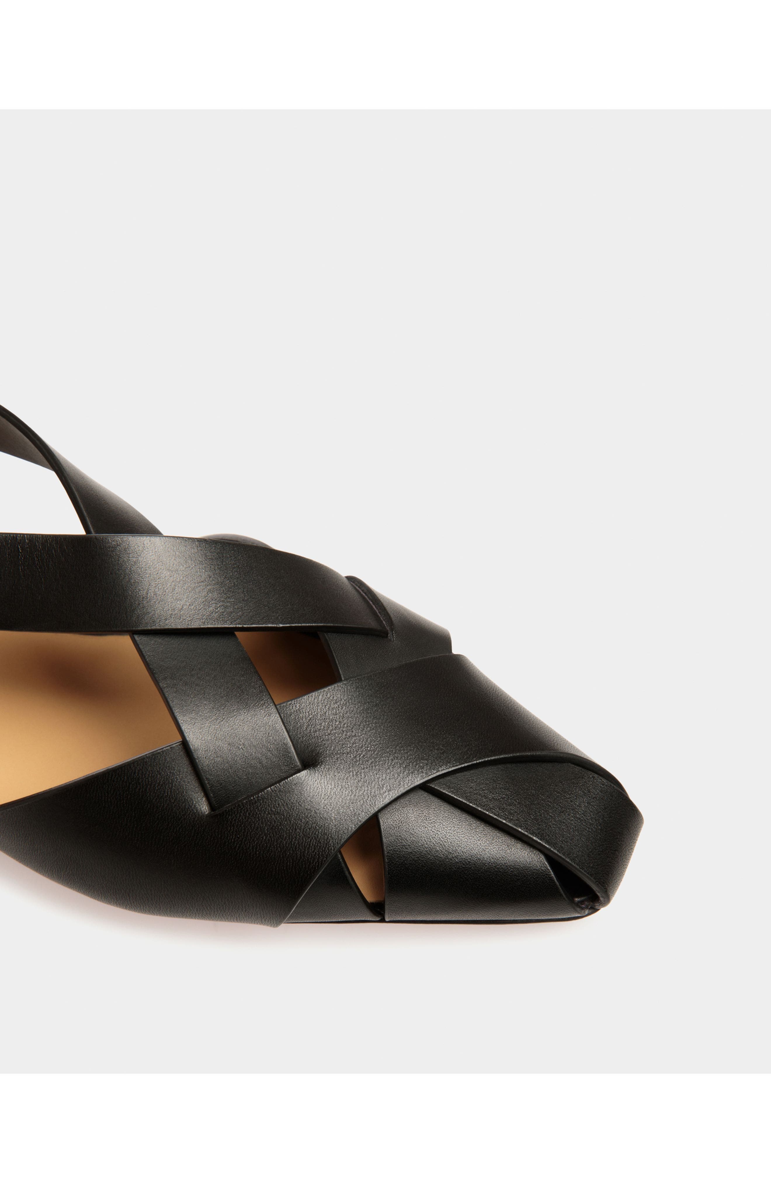 Bally Sylt Flat, Alternate, color, Black