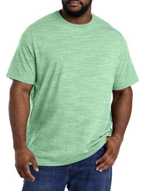 Harbor Bay By Dxl Big & Tall Space-dyed T-shirt In Zephyr Green Spcedye