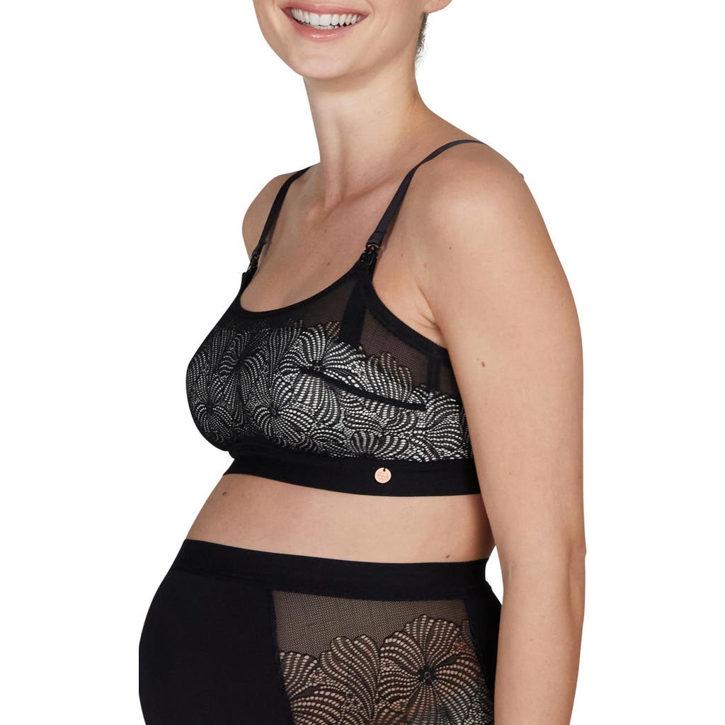 Cache Coeur Dahlia Underwired Maternity And Nursing Bra In Black