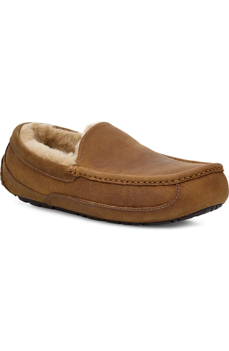 UGG<sup>®</sup> Ascot Loafer Slipper, Main, color, Tan