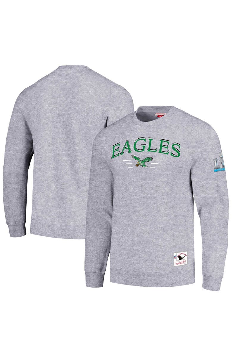 Mitchell & Ness Men's Mitchell & Ness  Gray Philadelphia Eagles Rings 2.0 Pullover Sweatshirt, Alternate, color, Gray